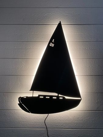 Vägglampa Segelbåt Laurinkoster L28
