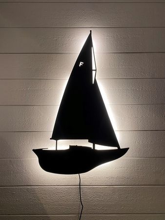 Vägglampa Segelbåt Nordisk Folkbåt
