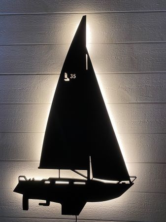 Vägglampa Segelbåt LINJETT 35