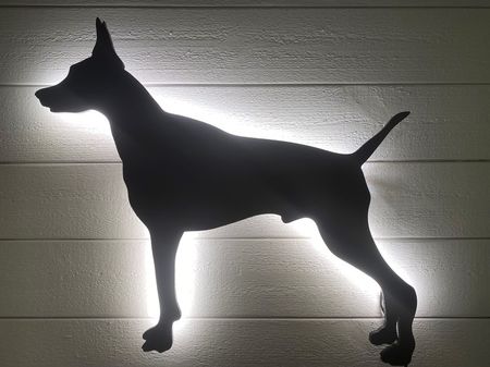 Vägglampa Dobermann från sidan