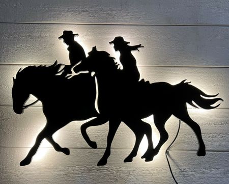 Vägglampa Western ryttare