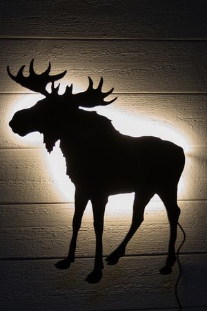 Vägglampa Älg