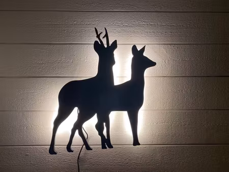 Vägglampa Rådjurs par