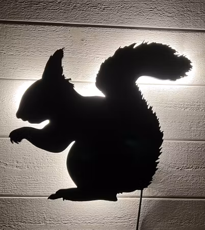 Vägglampa Ekorre
