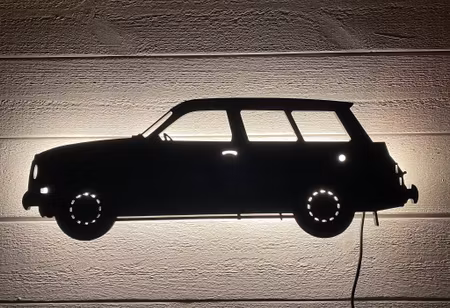Vägglampa Bil SAAB 95