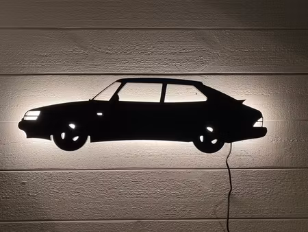 Vägglampa Bil SAAB 900 Turbo