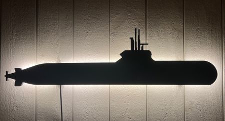 Vägglampa U-båt med periskop