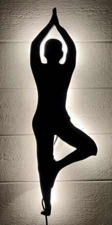 Vägglampa YOGA stående rakt