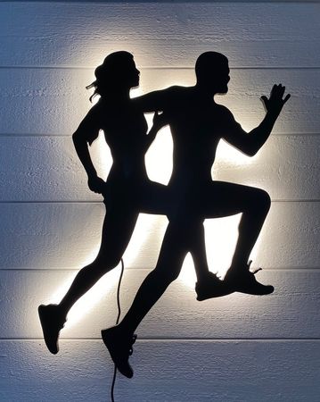 Vägglampa springande par