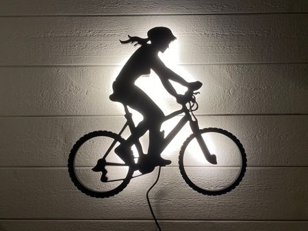 Vägglampa MTB Cyklist Dam