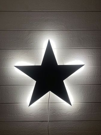 Vägglampa Black star