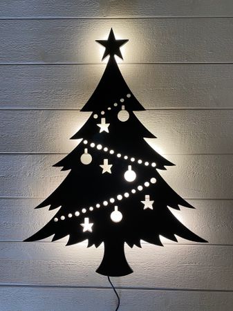 Vägglampa Julgran stor