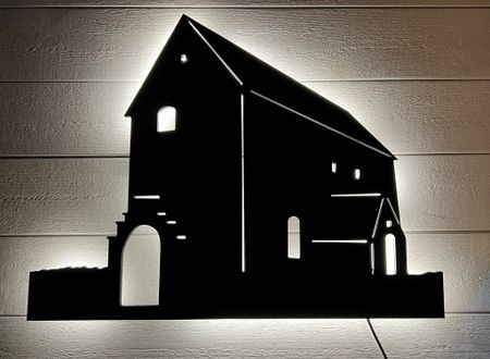 Vägglampa Källa gamla kyrka