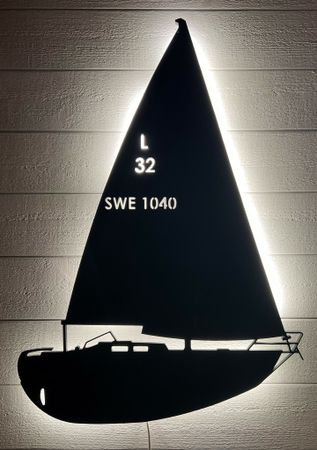 Vägglampa Segelbåt Laurinkoster L32