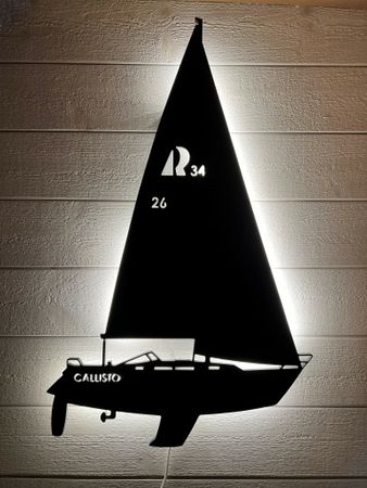 Vägglampa Segelbåt Hallberg Rassy 34
