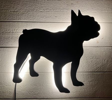 Vägglampa Fransk Bulldog