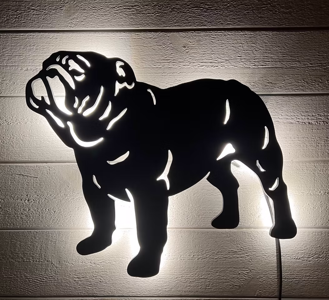 Vägglampa Amerikansk Bulldog