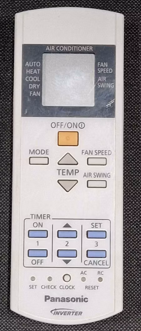 Panasonic Remote Control Part no. A75C3632