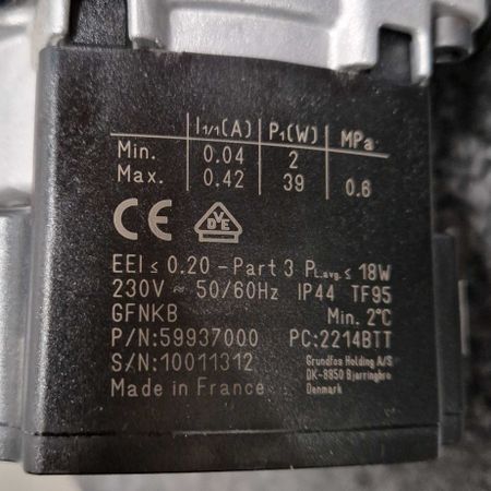 IVT / Bosch Circulation Pump Part no. 8738210443