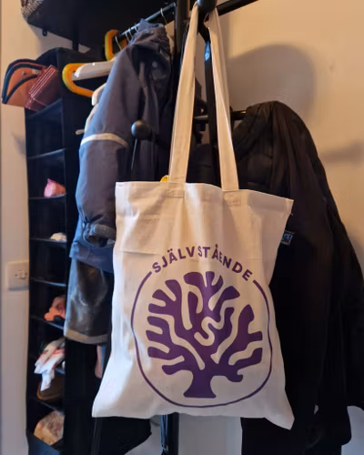 Tygkasse - Familj på egen hand