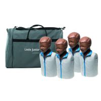 Little Junior QCPR HLR-Docka med feedback, mörk hud, 4-pack