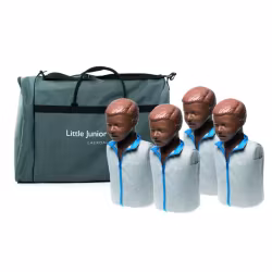 Little Junior QCPR HLR-Docka med feedback, mörk hud, 4-pack