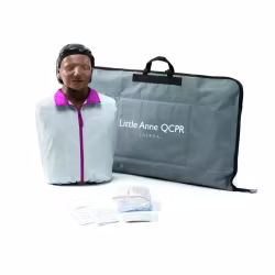 Little Anne QCPR HLR-Docka med feedback, mörk hud