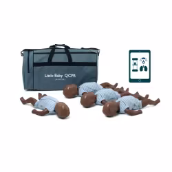 Little Baby QCPR HLR-docka med feedback, 4-pack, mörk hud