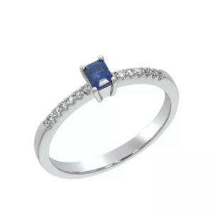 Noor Elisabeth diamantring med safir