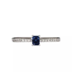 Noor Elisabeth diamantring med safir