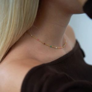 By Biehl Scarlett halskjede colors gold