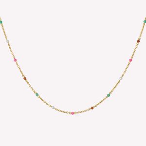 By Biehl Scarlett halskjede colors gold