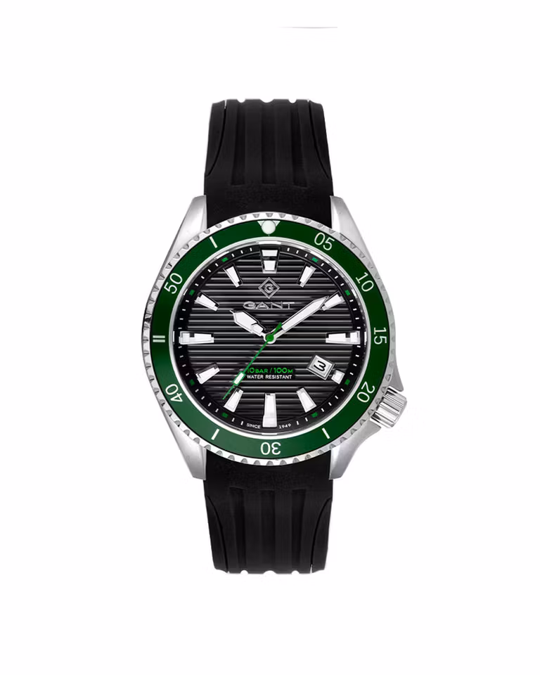 Gant Waterville Gent Sort / Grønn 45mm