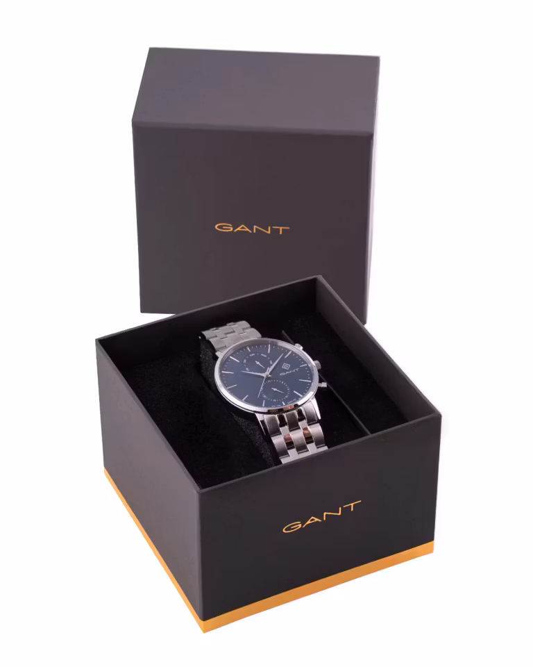 Gant Park Hill Day-Date Gent Stål / Blå 43,5mm