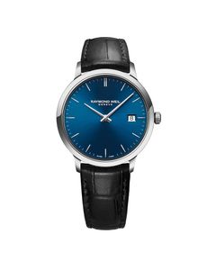 Raymond Weil Toccata Mens Skinn / Blå 39 mm