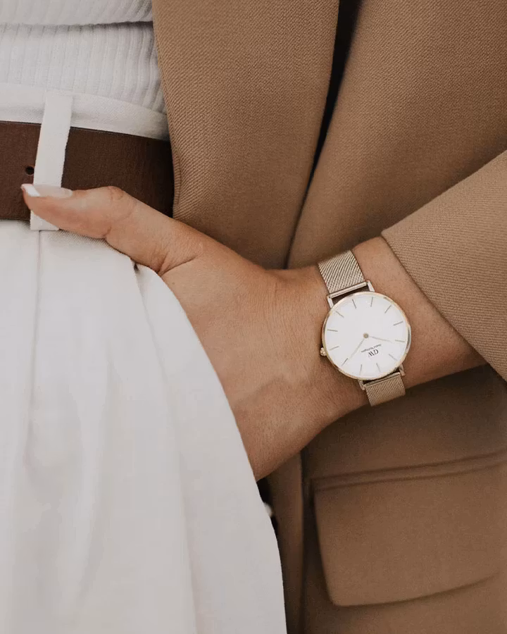 Daniel Wellington Petite Evergold Gold 32mm White