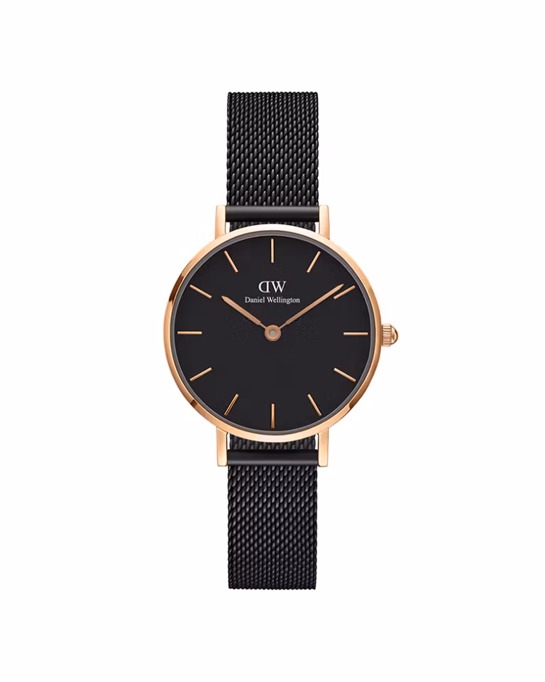 Daniel Wellington Petite Ashfield Rose 28mm Black