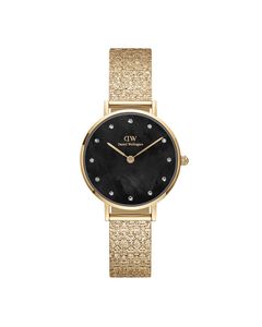 Daniel Wellington Petite Lumine Mother Of Pearl 28mm Black