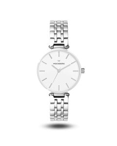 Mockberg Original Links Stål / Hvit skive 34mm