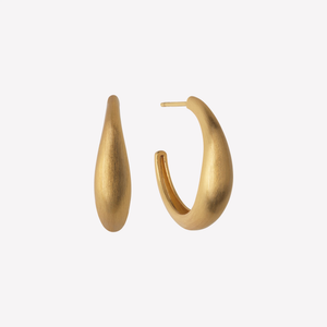 By Biehl Ocean Flow hoops medium 14k gullforgylt