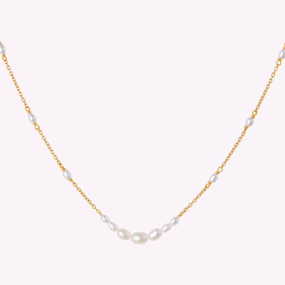 By Biehl Aura halskjede 14k gullforgylt