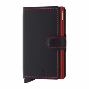 Secrid Miniwallet Original Matt Svart Rød