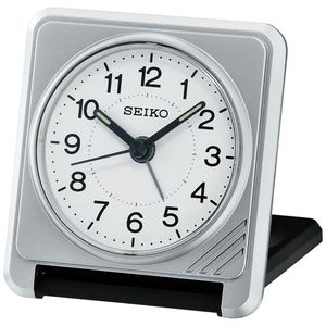 SEIKO TRAVEL ALARM 8X8X2CM SNOOZE LIGHT LUMIBRIT'