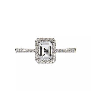 Noor Harmony diamantring med topas