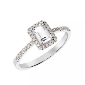 Noor Harmony diamantring med topas