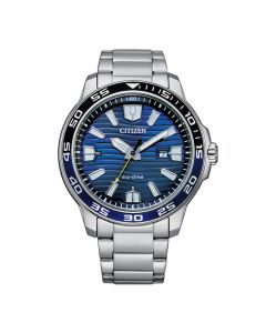 Citizen Eco-Drive Stål / Blå 45mm