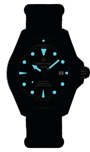 Certina DS Action Diver 43mm black/ nato