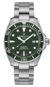 Certina DS Action Diver 43mm green/ steel
