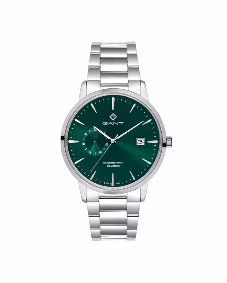 Gant East Hill Gent Stål / Grønn 43mm