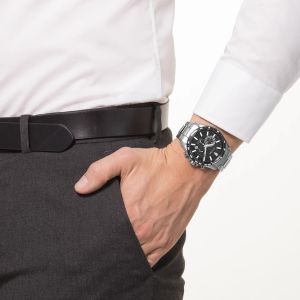 Citizen Eco-Drive Kronograf Titan / Sort 42mm safir